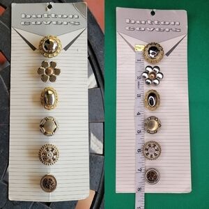 Set of 6 Vintage button covers
